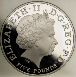 ジョージ王子洗礼-5ポンド-記念貨幣